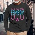 Ich Bin Ein Netter Kleiner Femboy Uwu Crossdressing Crossdresser Langarmshirts Geschenke für alte Männer