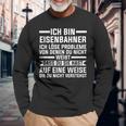 Ich Bin Eisenbahner Railway Langarmshirts Geschenke für alte Männer