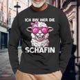 Ich Bin Hier Die Schäffin Langarmshirts Geschenke für alte Männer