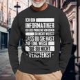 Ich Bin Informatiker Nerd Programmer Slogan Langarmshirts Geschenke für alte Männer