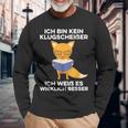 Ich Bin Kein Klugscheißer Ich Weiß Es Wirklich Besser Saying Langarmshirts Geschenke für alte Männer