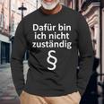 Ich Bin Ich Nicht Competent German Text Langarmshirts Geschenke für alte Männer