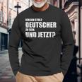 Ich Bin Stolz Deutscher Zu Sein Und Jetzt Patriot German Text Langarmshirts Geschenke für alte Männer