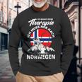 Ich Brauche Keine Therapie Ich Muss Nur Nach Norwege Langarmshirts Geschenke für alte Männer