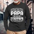 Ich Habe Zwei Titel Papa Und Steppapa Ich Rocke Sie Bote Langarmshirts Geschenke für alte Männer