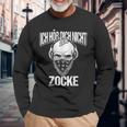 With 'Ich Hör Dich Nicht Ich Zocke Skull Langarmshirts Geschenke für alte Männer