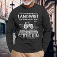 Ich Höre Nicht Auf Wenn Ich Mübin Farmer Ich Langarmshirts Geschenke für alte Männer