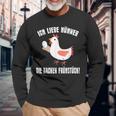 Ich Liebe Hühner Die Kacken Breakfast Farmer I Love Hühner Die Kacken Breakfast Langarmshirts Geschenke für alte Männer