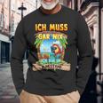 Ich Muss Gar Nichts Ich Bin Im Ruhestand Rentner Langarmshirts Geschenke für alte Männer