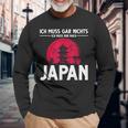 Ich Muss Gar Nichts Ich Muss Nur Nach Japan Langarmshirts Geschenke für alte Männer