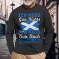 Ich Muss Nur Nach Scotland I Must Not Be In English Langarmshirts Geschenke für alte Männer