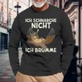 Ich Schnarche Nicht Ich Brumme Sleep Pyjamas Sleep Langarmshirts Geschenke für alte Männer