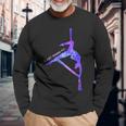 Ich Wanna Einfach Fliegen Aerial Stars Silks Aerialist Aerial Yoga Langarmshirts Geschenke für alte Männer