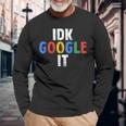 Idk Google Es Langarmshirts Geschenke für alte Männer