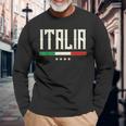 Italian Flag Bella Italy Langarmshirts Geschenke für alte Männer