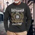 It's A Batterman Thing You Wouldn't Understand Personalized Last Name Batterman Family Crest Coat Of Arm Long Sleeve T-Shirt Gifts for Old Men