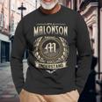 It's A Malonson Thing You Wouldn't Understand Malonson Last Name Long Sleeve T-Shirt Gifts for Old Men