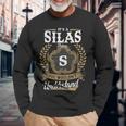 It's A Silas Thing You Wouldn't Understand Personalized Last Name Silas Family Crest Coat Of Arm Long Sleeve T-Shirt Gifts for Old Men