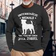 Jack Russell Terrier Dog Jacky Dog Owner Langarmshirts Geschenke für alte Männer