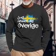 Jag Älsker Dig Sverige Sweden Holiday And Camping Langarmshirts Geschenke für alte Männer