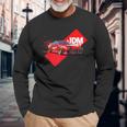 Jdm Drift Car Retro Japan Nippon Tuning Langarmshirts Geschenke für alte Männer