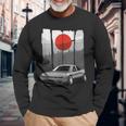 Jdm S15 Silvia Japan Drift Auto Rising Sun Tuning Langarmshirts Geschenke für alte Männer