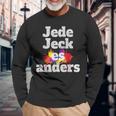 Jeder Jeck Es Anders Kölsches Grundgesetz Carnival In Cologne Langarmshirts Geschenke für alte Männer