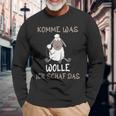 Komme Was Wolle Ich Schaf Das Langarmshirts Geschenke für alte Männer