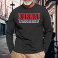 Kurwa Ist Polnisch Und Steht Für Langarmshirts Geschenke für alte Männer