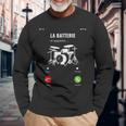 La Batterie M'appelle Idée Cadeau Drôle Musicien Batterie T-shirt à manches longues Cadeaux pour les vieillards
