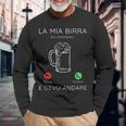 La Mia Birra Sta Chiamando Birra Regalo Birraio Birreria Maglietta a maniche lunghe Regalos para ancianos
