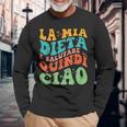 La Mia Dieta È Salutare Quindi Ciao Divertente Retròintage Maglietta a maniche lunghe Regalos para ancianos