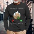 La Montagna Mi Sta Chiamando Frase Divertente Escursionismo Maglietta a maniche lunghe Regalos para ancianos