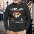 La Montagna Mi Sta Chiamando Io Devo Andare Maglietta a maniche lunghe Regalos para ancianos