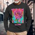 La Rosa The Rose Mexican Bingo Card In A Traditional Game Long Sleeve T-Shirt Gifts for Old Men