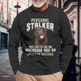 Labrador Personal Stalker Ti Seguirà Ovunque Tuada Maglietta a maniche lunghe Regalos para ancianos