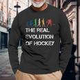 Laera Evoluzione Dell'hockeyestito Da Hockey Su Ghiaccio Grafico Fresco Maglietta a maniche lunghe Regalos para ancianos