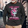 Lass Mich Ich Muss Mich Jetzt Da Reinsteigern Unicorn Langarmshirts Geschenke für alte Männer