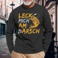 Leck Mich Doch Am Barsch Fischer Angler Sayings Father's Day Langarmshirts Geschenke für alte Männer