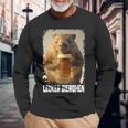 Lecker Bierchen Wombat Langarmshirts Geschenke für alte Männer