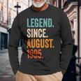 Legend Since August 1995 Anni 29 Anniversario Maglietta a maniche lunghe Regalos para ancianos