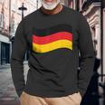 Leuchtendes Herz Deutsche Flagge Colours Germany Fan Langarmshirts Geschenke für alte Männer