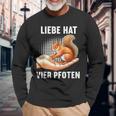 Liebe Hatier Pfoten Eichhörnchen Eichhörnchen-Fan Eichhorn Langarmshirts Geschenke für alte Männer