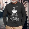 Life Is Better With Ramen Divertente Ciotola Per Ramen E Tagliatelle Giapponesi Maglietta a maniche lunghe Regalos para ancianos