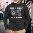 Life Is Short Ride A Gsxr Per Gli Amanti Di Gixxer Maglietta a maniche lunghe Regalos para ancianos