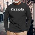 Los Angeles California Script Langarmshirts Geschenke für alte Männer