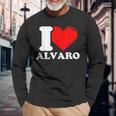 I Love Alvaro Langarmshirts Geschenke für alte Männer