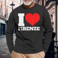 I Love Firenze Io Amo Firenze Maglietta a maniche lunghe Regalos para ancianos