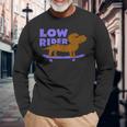 Low Rider Doxie Dachshund Dog Skateboarding Tank Top Long Sleeve T-Shirt Gifts for Old Men