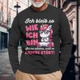 Lustig Ich Bleib So Wie Ich Bin Spruch Confident Langarmshirts Geschenke für alte Männer